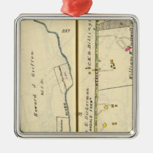 46-47 White Plains, Scarsdale Metal Ornament