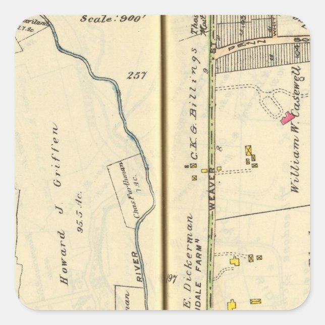 46-47 White Plains, Scarsdale Square Sticker (Front)