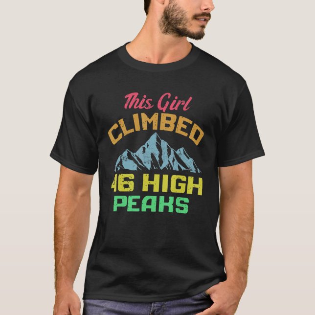 46 Adirondack Mountain High Peaks  Camping Hiking T-Shirt (Front)