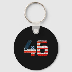 46 Joe Biden 46th President 2020 American Flag  Key Ring