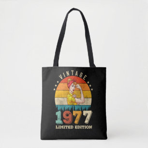 46 Year Old 1977 Vintage Women 46th Birthday Gift Tote Bag