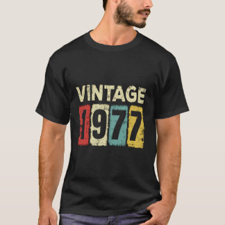 46 Year Old Birthday Vintage 1977 46Th Birthday T-Shirt