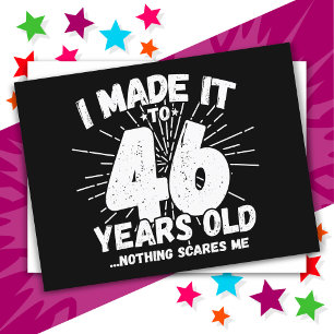 46 Year Old Sarcastic Meme Funny 46th Birthday Postcard
