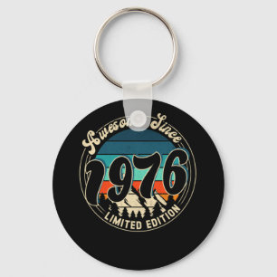 46 Year Old Vintage 46th Year Old Birthday 1976 Key Ring