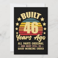 46 Years Ago All Parts Original 46th Birthday