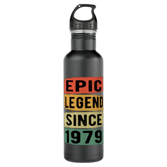 46 Years Old Bday 1979 Epic Legend 46th Birthday 710 Ml Water Bottle (Front)