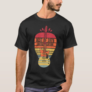 46 Years Old Birthday Best Of 1976  Guitar T-Shirt