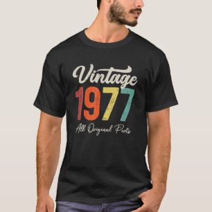 46 Years Old Vintage 1977 46th Birthday Decoration T-Shirt