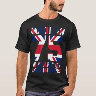46th Birthday British Men Women 46 Year Old 1975 T-Shirt