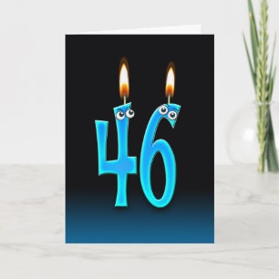 46th Birthday Candles Card