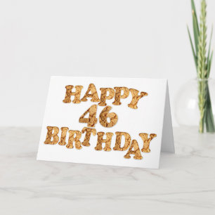 46th Birthday card for a cookie lover