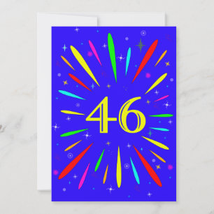 46th Birthday Party Invitation Explosion