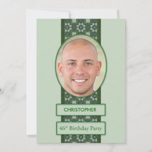 46th Birthday Party Invitation Picture + Name