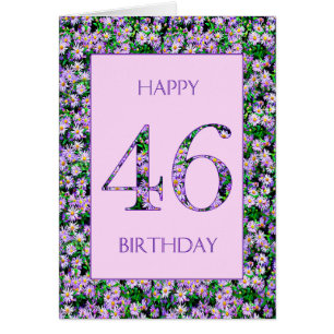46th Birthday Purple Daisies