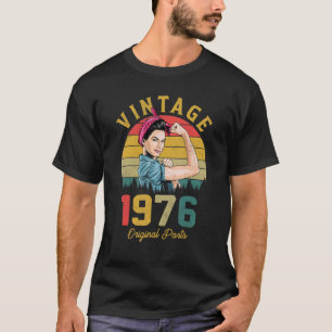 46th Birthday  Women Vintage 1976 46 Year Old T-Shirt