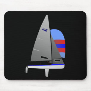 470 Racing Sailboat onedesign Olympic Class Mouse Pad