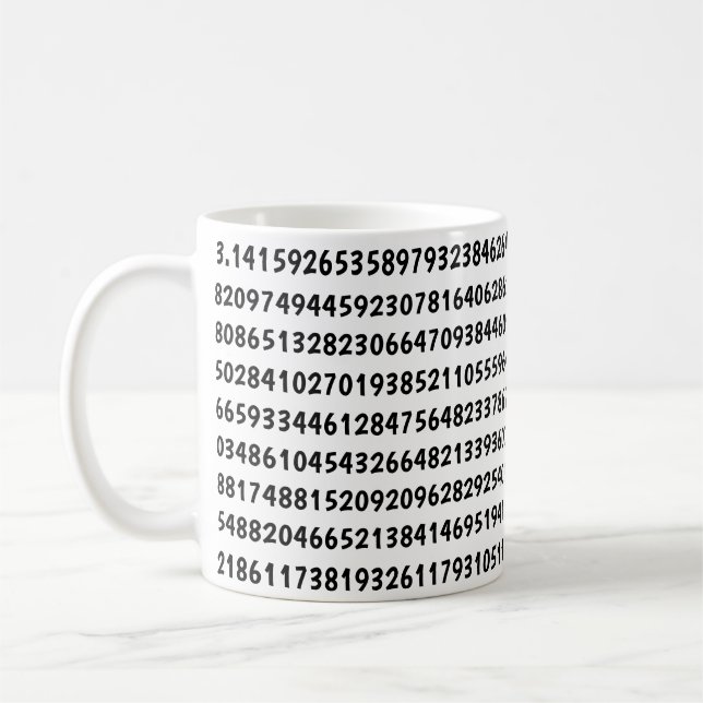 476 Digits of Pi Coffee Mug (Left)