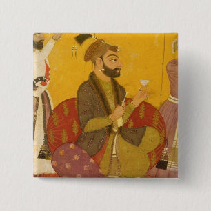 47.110/359 Gosain Narayan takes poison in the pres 15 Cm Square Badge