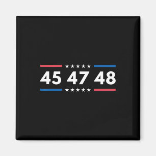 47-48 Number 47 Jersey 45th Anniversary 4th Of Jul Magnet