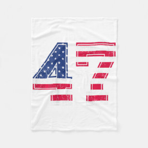 47 Birthday Shirt Usa Flag Sports Team Jersey Ck N Fleece Blanket