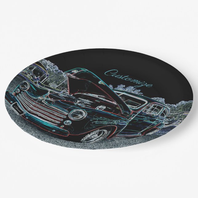 '47 Classic Automobile Paper Plate (Angled)