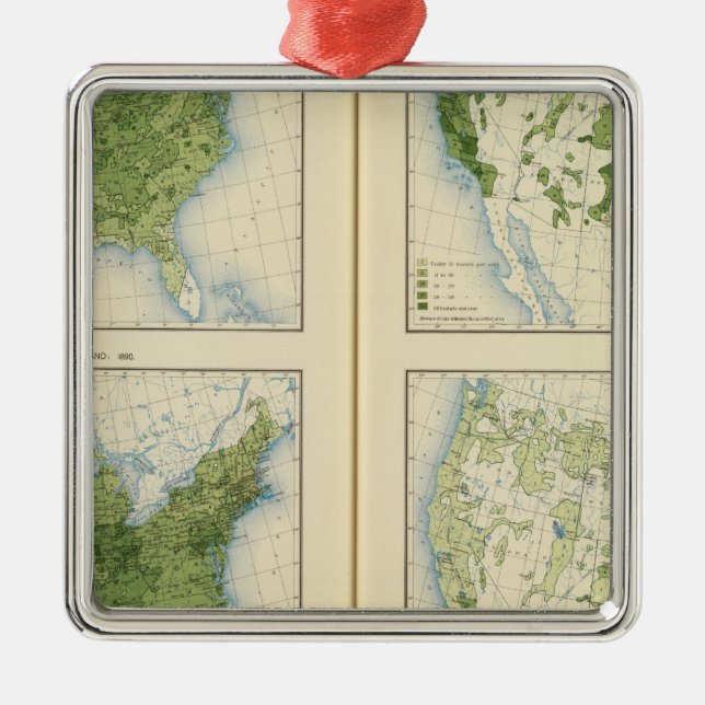 47 Corn 1890 Metal Tree Decoration (Front)