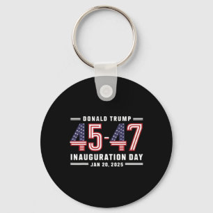 47 President Donald Trump Inauguration Day 2025 7  Key Ring