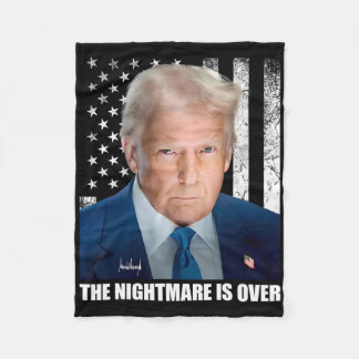 47 President Donald Trump The Scary Night Is Over Fleece Blanket