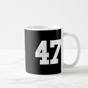 #47 Sports Fan Player T Shirt Number 47 Game Winne Coffee Mug