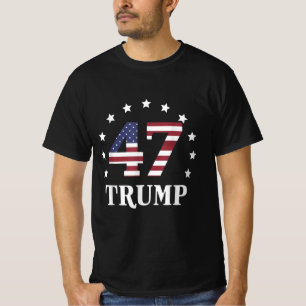 47 Trump 2024 American Flag 2024 T-Shirt