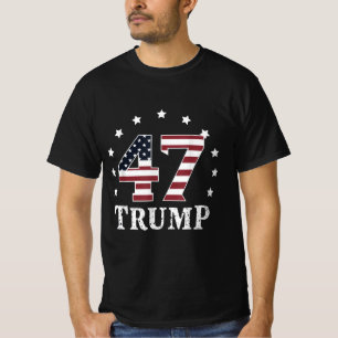47 Trump 2024 American Flag 2024 T-Shirt