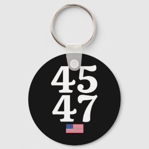 47 Trump 2024 Usa American Flag  Key Ring