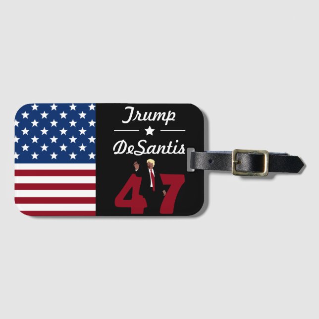 47 Trump Desantis 2024 Luggage Tag (Front Horizontal)