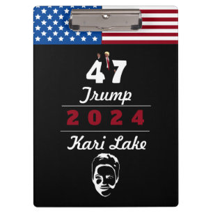 47 Trump Kari Lake 2024 Notebook Clipboard