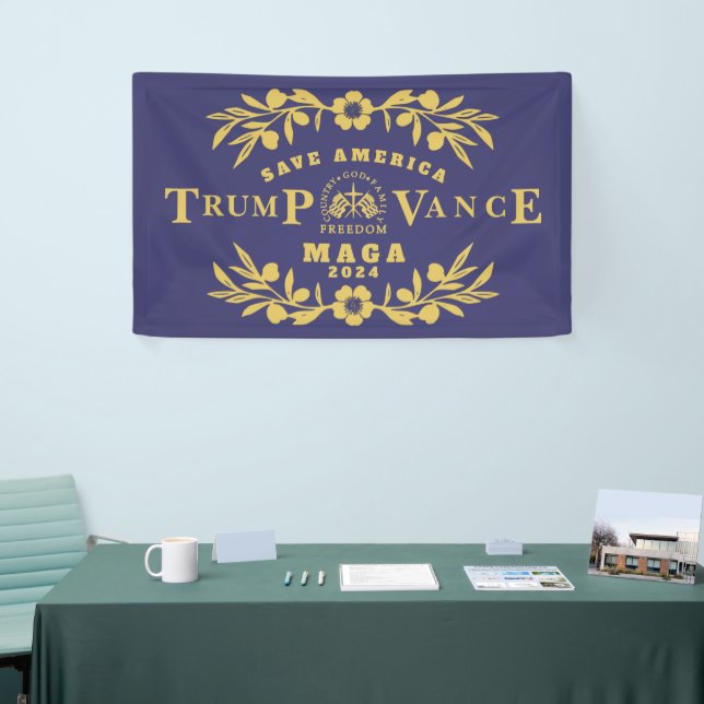 47 Trump Vance 2024 Banner (Tradeshow)
