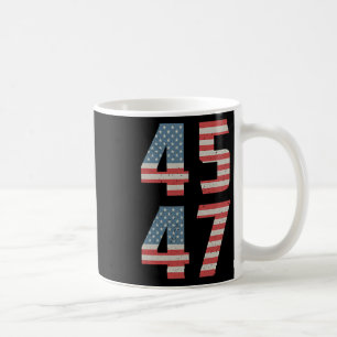 47 Trump Vintage Retro Usa Flag 2024 President Poc Coffee Mug