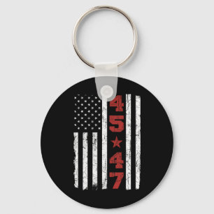 47 Trump Vintage Usa Flag 2024 President Election Key Ring