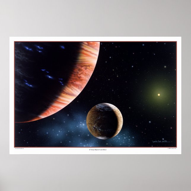 47 Ursae Majoris b and Moon Print (Front)