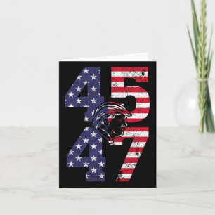 47 We The People 2024 Stand With American Flag 1 Card
