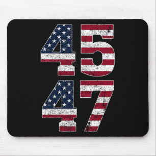 47 We The People 2024 Stand With American Flag Mouse Pad