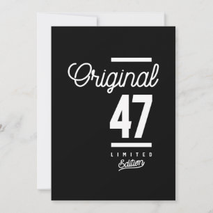 47 Years Old - 47th Birthday Funny Gift Thank You Card