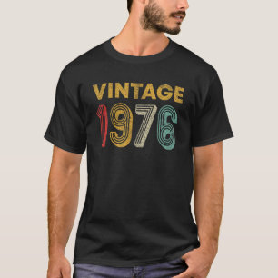 47 Years Old   Retro Vintage 1976 47th Birthday T-Shirt