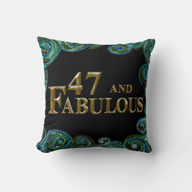 47th Birthday  Cushion (Front)