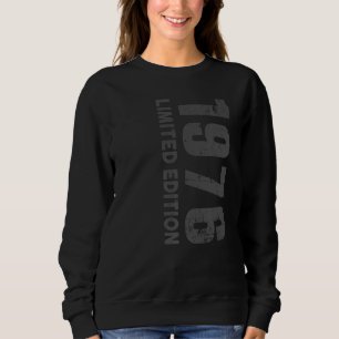 47th Birthday in grey and grey 1976 Sweatshirt