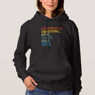 47th Birthday Men Women Awesome Epic Since Born in Hoodie