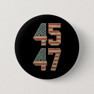 47th President 45 47  6 Cm Round Badge