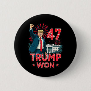 47th President Donald Trump Inauguration Day 2 6 Cm Round Badge