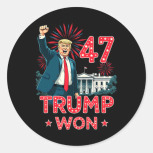 47th President Donald Trump Inauguration Day 2 Classic Round Sticker