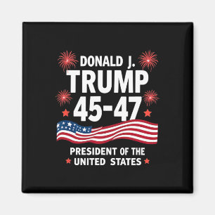 47th President Donald Trump Inauguration Day 3 Magnet