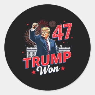47th President Donald Trump Inauguration Day 5 Classic Round Sticker